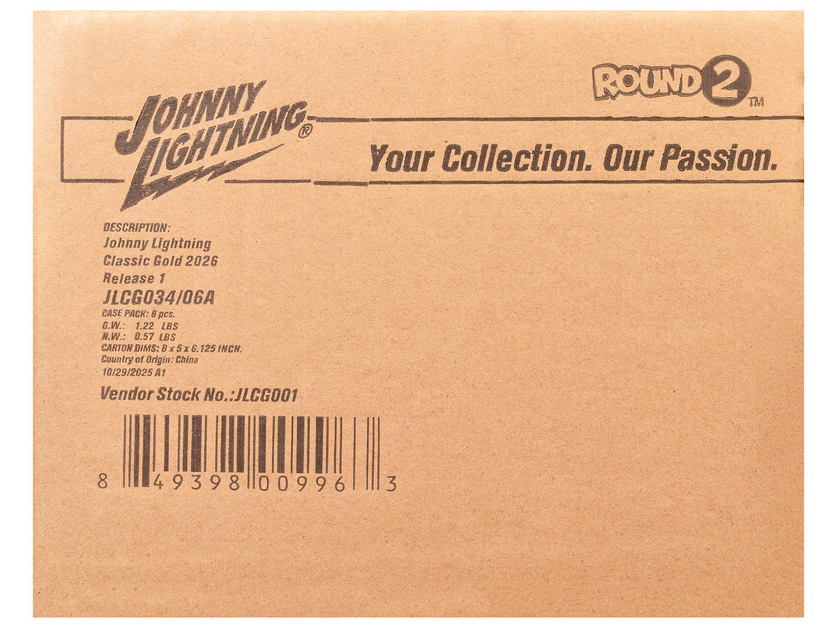 "Classic Gold Collection" 2026 Release 1 Set A of 6 Cars 1/64 Diecast Model Cars by Johnny Lightning