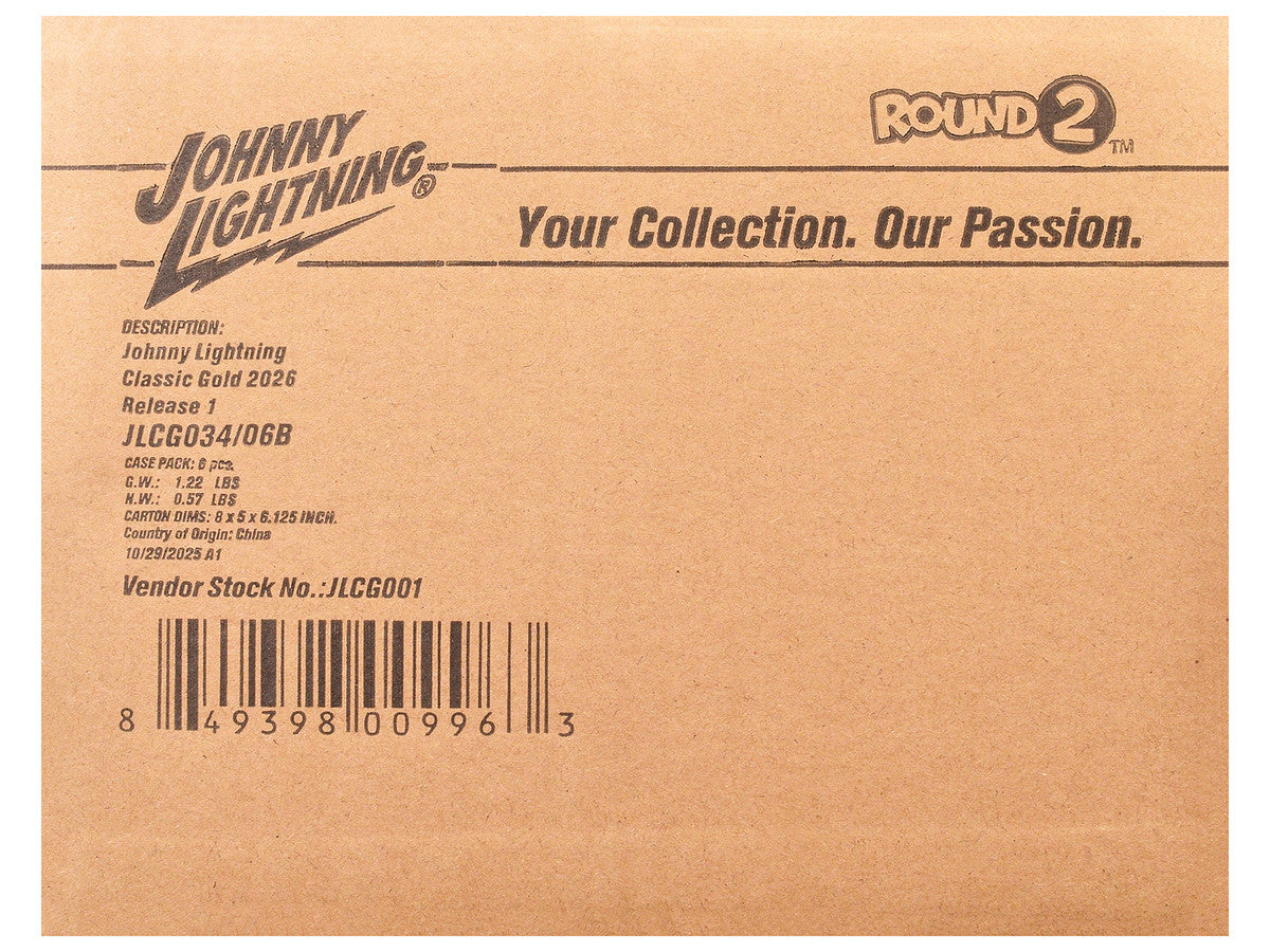 "Classic Gold Collection" 2026 Release 1 Set B of 6 Cars 1/64 Diecast Model Cars by Johnny Lightning
