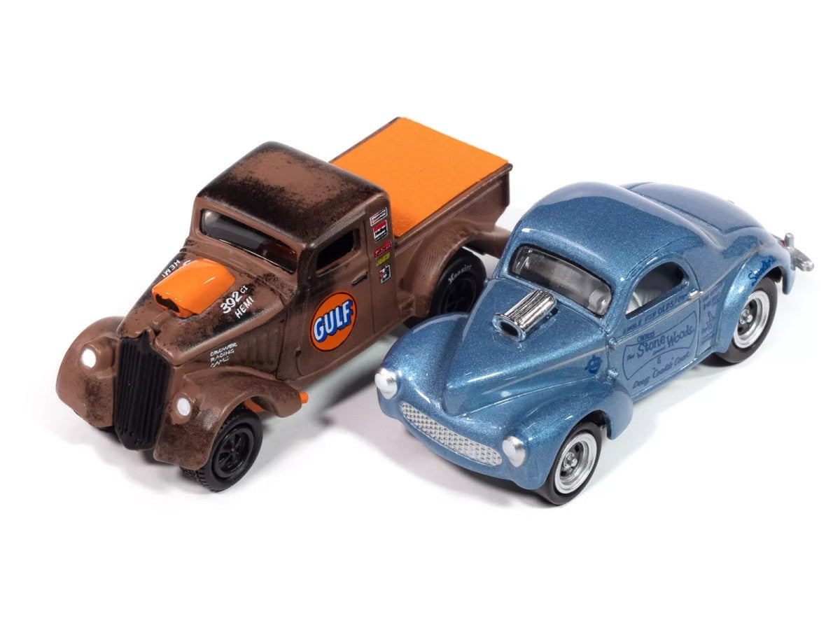 Johnny Lightning "2-Packs" 2024 Release 1 Set A of 6 pieces 1/64 Diecast Model Cars by Johnny Lightning