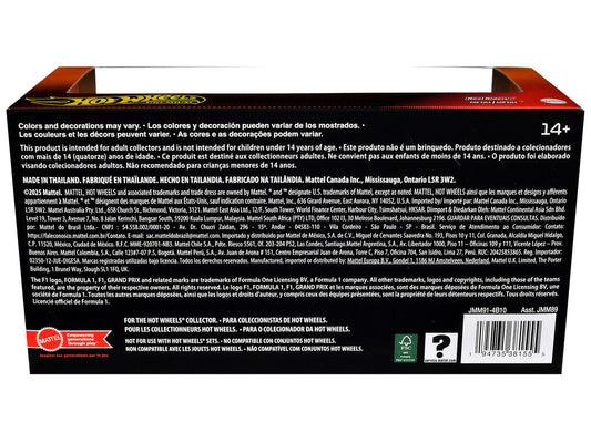 "McLaren Formula 1 Team" Formula One F1 World Championship (2025) 2 Piece Set Diecast Model Cars by Hot Wheels