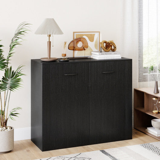 38" Buffet Modern Sideboard Cabinet with Storage-Natural