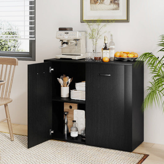 38" Buffet Modern Sideboard Cabinet with Storage-Natural