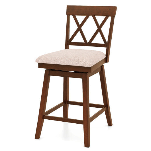 29 Inch Counter Height Barstools with Backrest and Upholstered Seat Cushion for Kitchen Dining Room-29 Inch