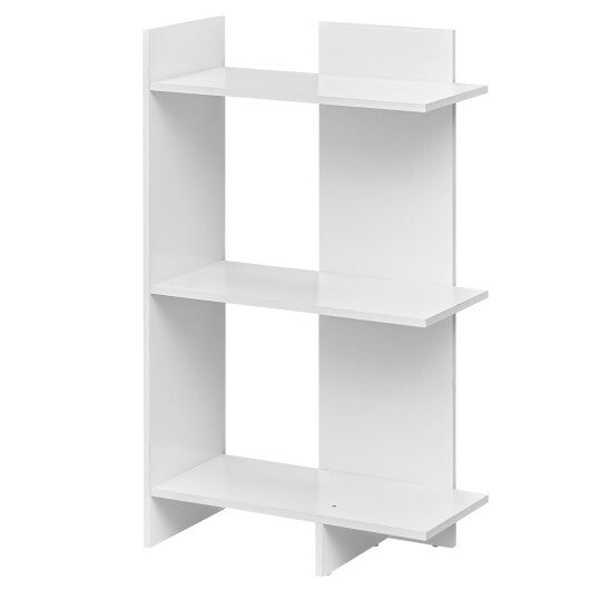3 Tier Wooden Bookshelf with Anti-Tipping Kit-Oak