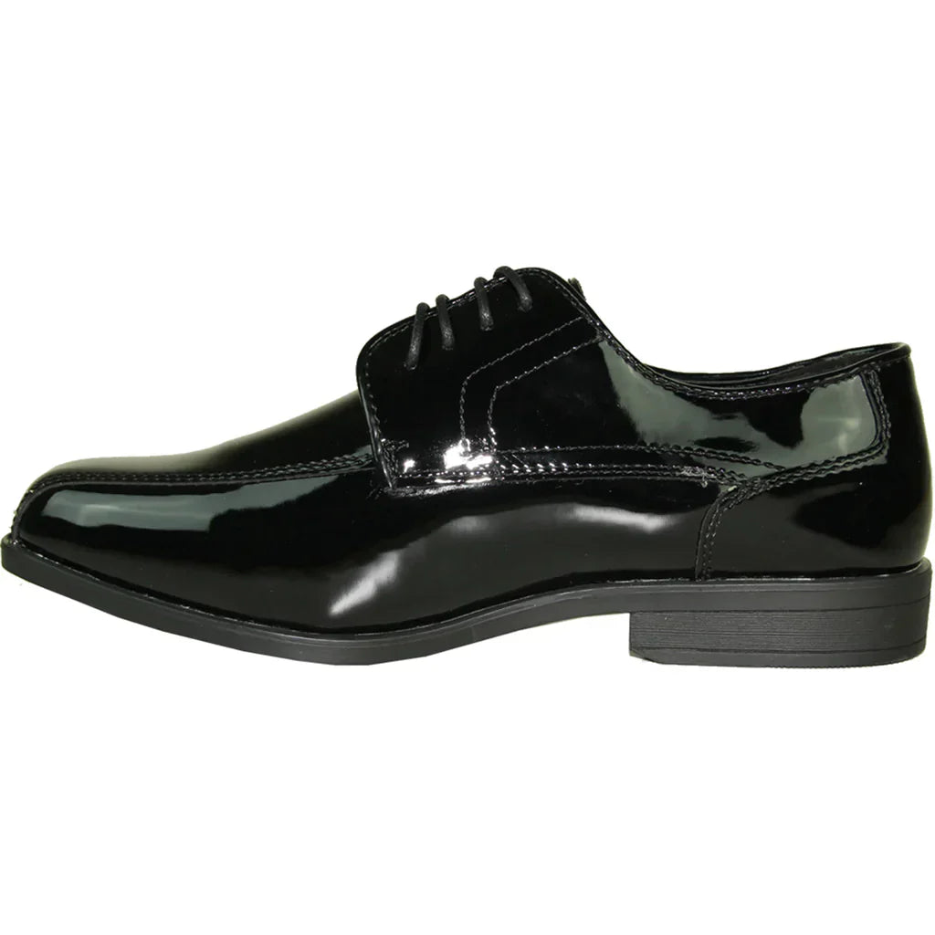 JEAN YVES Men Dress Shoe JY02 Oxford Formal Tuxedo for Prom & Wedding Shoe Black Patent