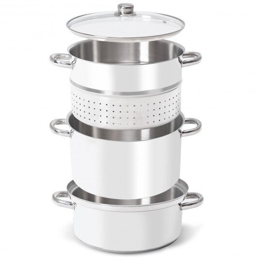 11-Quart Stainless Steel Pan Fruit Juicer Steamer