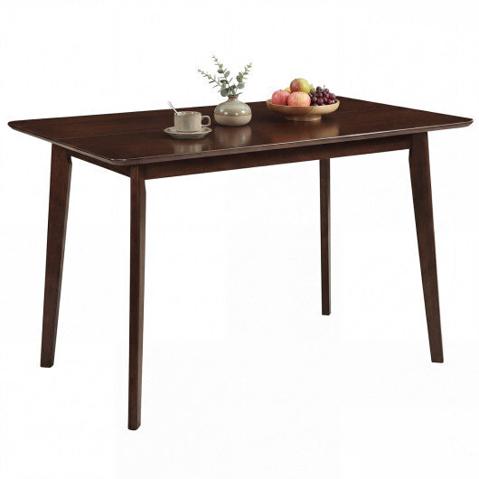 Rectangle Dining Table for 4-6 People 47" Kitchen Table-Walnut