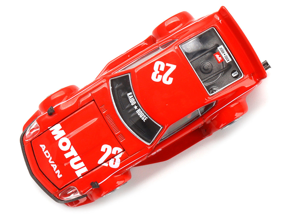 Datsun Fairlady Z RHD (Right Hand Drive) #23 Red "Motul V2" (Designed by Jun Imai) "Kaido House" Special 1/64 Diecast Model Car by True Scale Miniatures