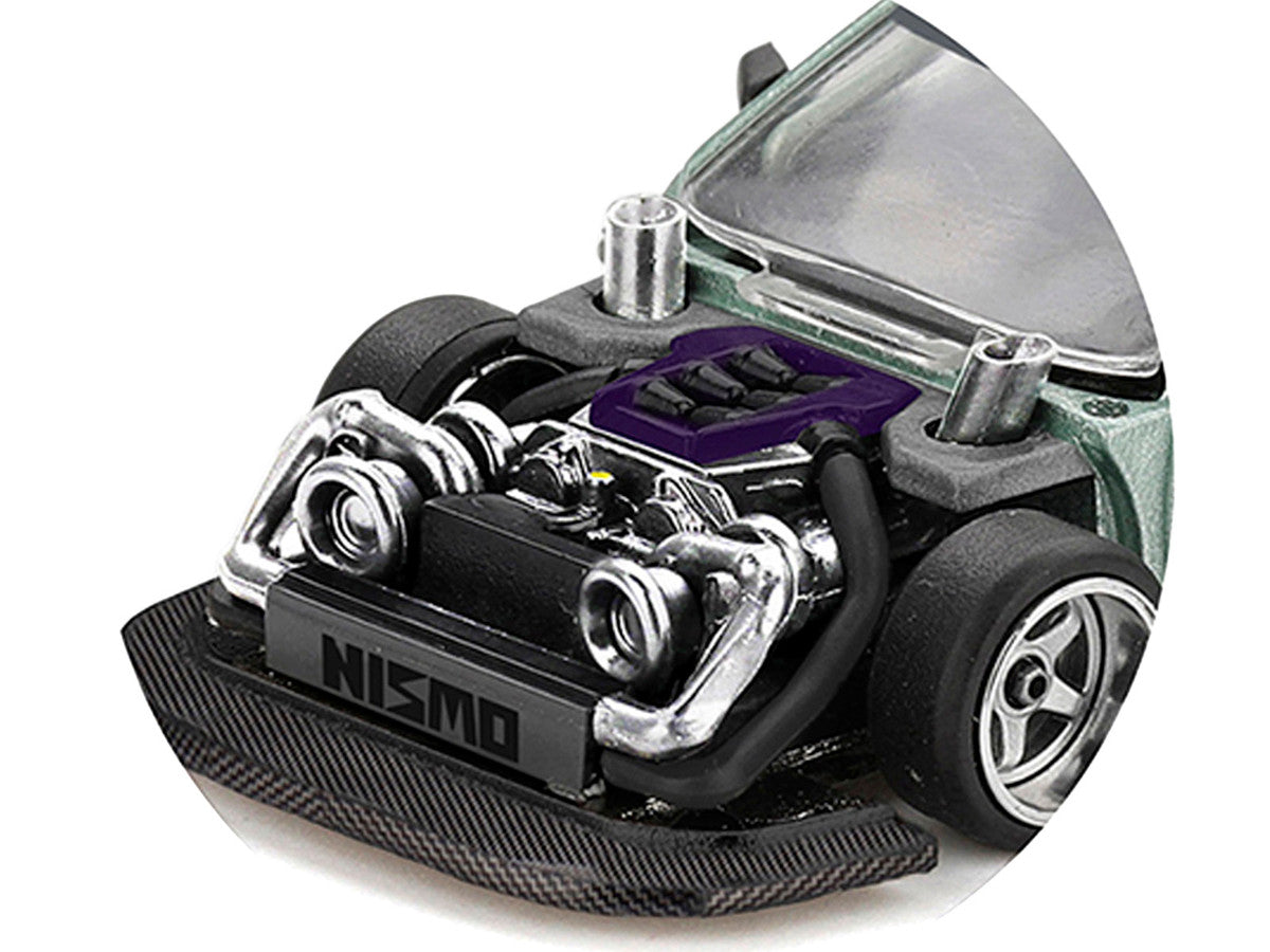 Nissan Silvia S13-R "Kaido Works V1" RHD (Designed by Jun Imai) Light Green Metallic "Kaido House" Special 1/64 Diecast Model Car by Mini GT