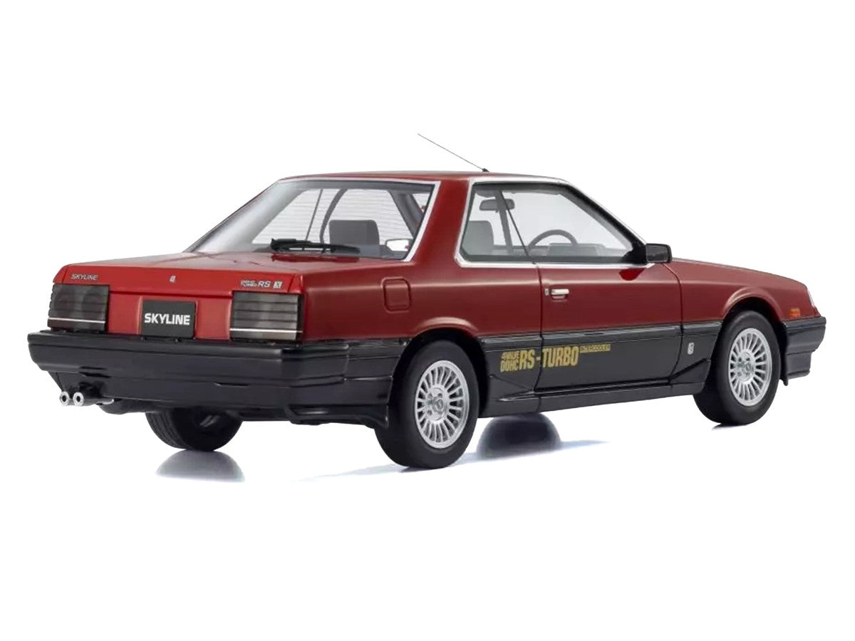 Nissan Skyline 2000 Turbo Intercooler RS-X RHD (Right Hand Drive) Red and Black 1/18 Model Car by Kyosho