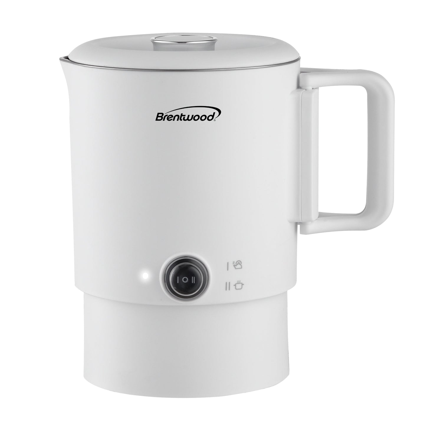Brentwood Collapsible Stainless Steel Cordless Electric Travel Kettle Hot Pot in White