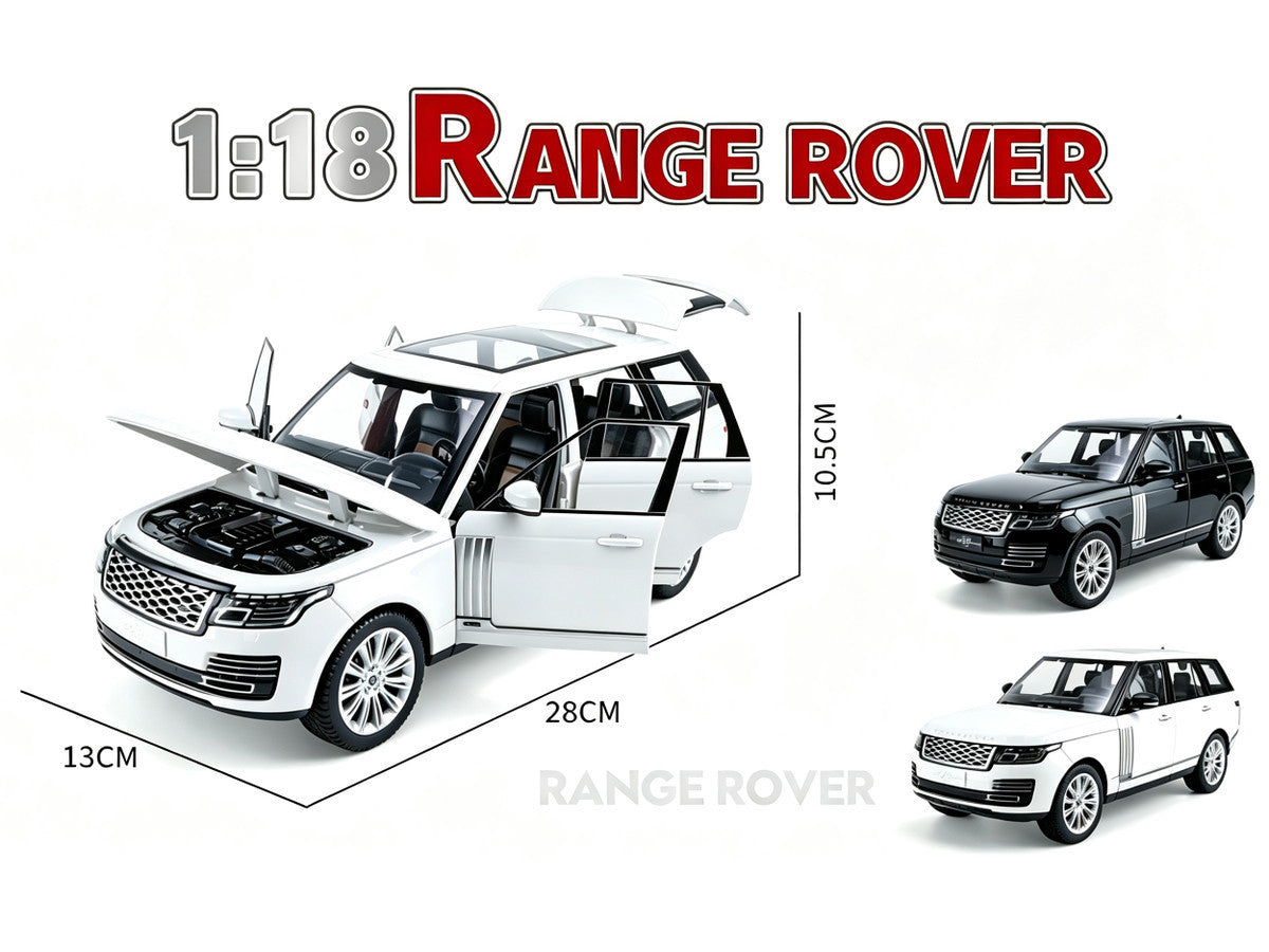 Land Rover Range Rover 50th Anniversary White Metallic with Sunroof 1/18 Diecast Model Car by Heimanba