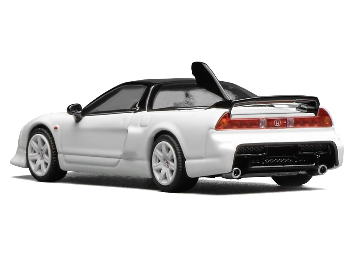 Honda NSX-R GT RHD (Right Hand Drive) Championship White with Black Top "Intern 64" Series 1/64 Diecast Model Car by MotorHelix