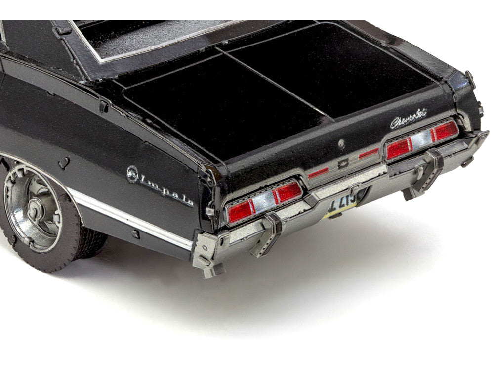 Model Kit 1967 Chevrolet Impala Black (Moderate Difficulty) Steel Model by Metal Earth
