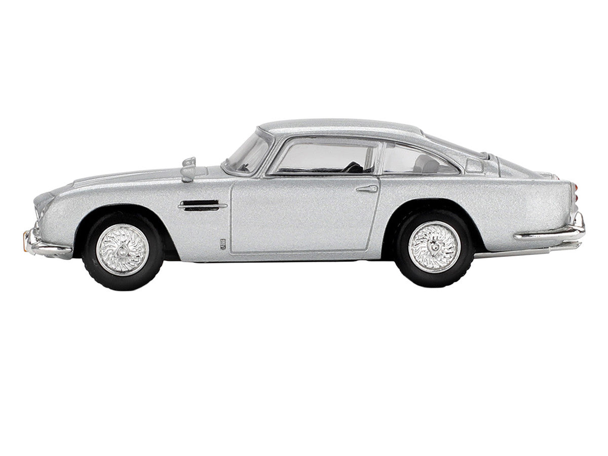 Aston Martin DB5 Birch Silver Metallic 007 James Bond "Casino Royale" (2006) Movie Limited Edition 1/64 Diecast Model Car by Mini GT