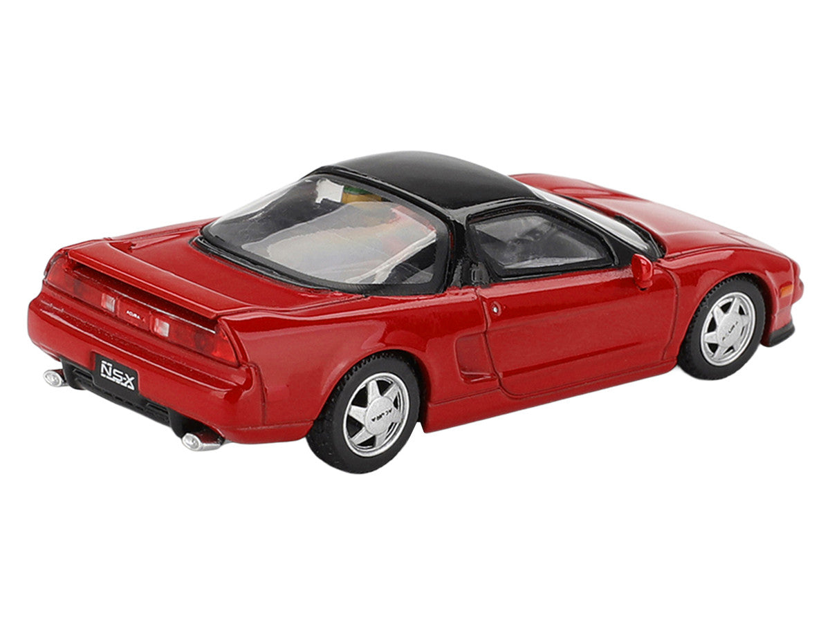 1989 Honda NS-X Prototype "Ayrton Senna - Midship Sports" Red with Black Top and Driver Figure Limited Edition 1/64 Diecast Model Car by Mini GT