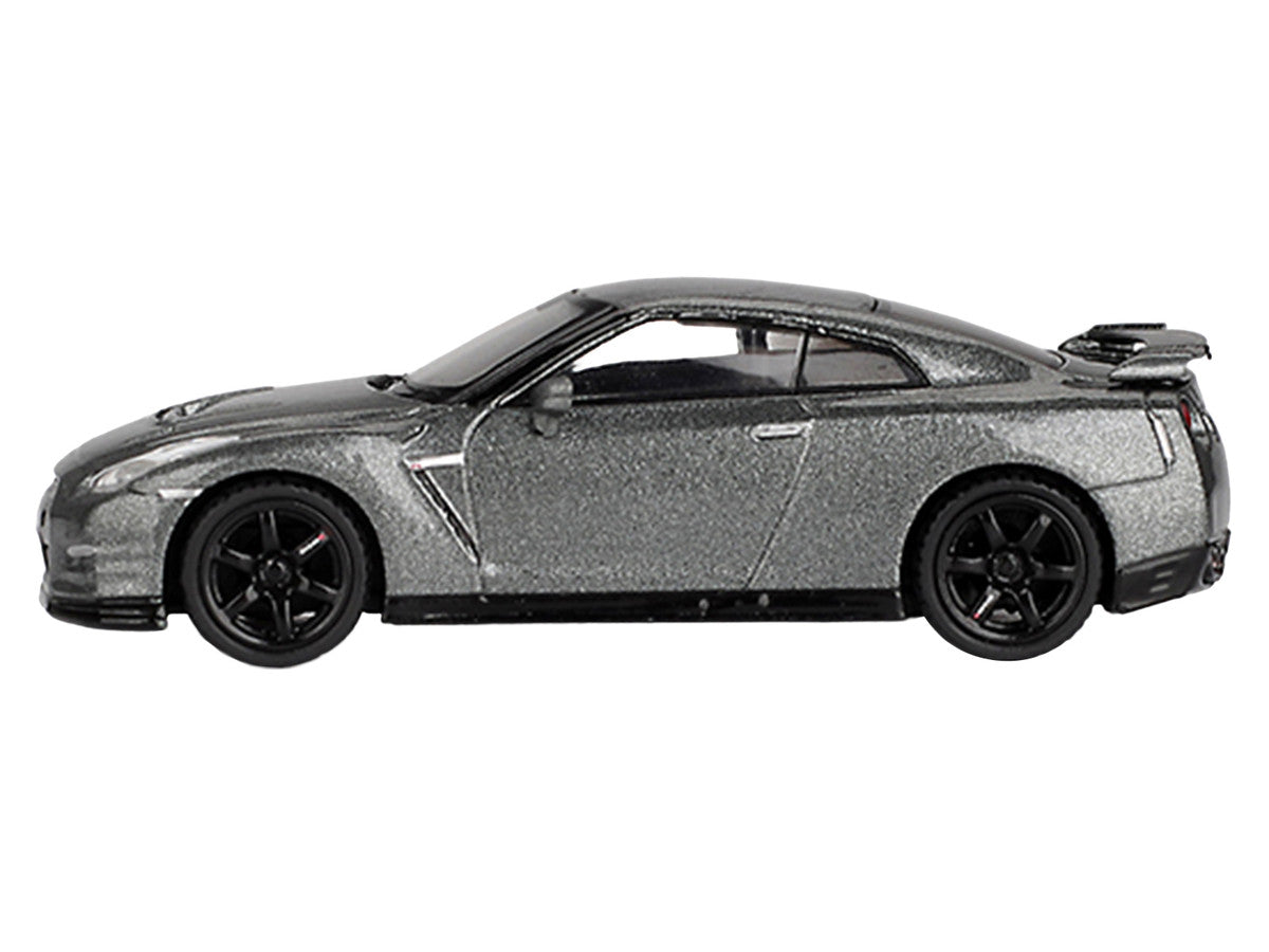 Nissan GT-R Nismo R35 CRS Version RHD (Right Hand Drive) Dark Metal Gray Metallic Limited Edition 1/64 Diecast Model Car by Mini GT