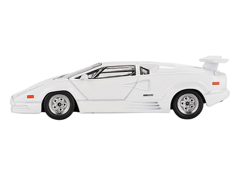Lamborghini Countach "25th Anniversary" White Limited Edition 1/64 Diecast Model Car by Mini GT