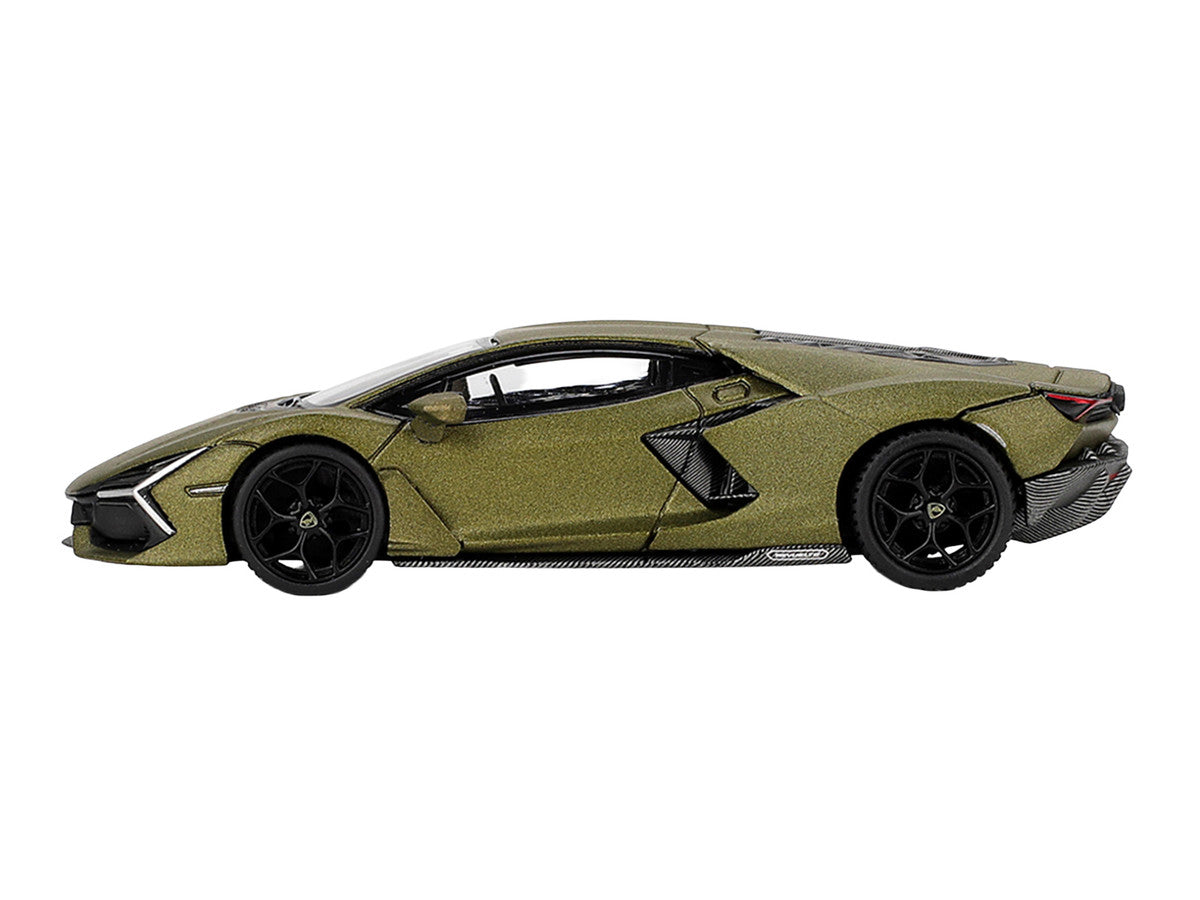 Lamborghini Revuelto Verde Gea Matte Green Metallic Limited Edition 1/64 Die Cast Model Car by Mini GT