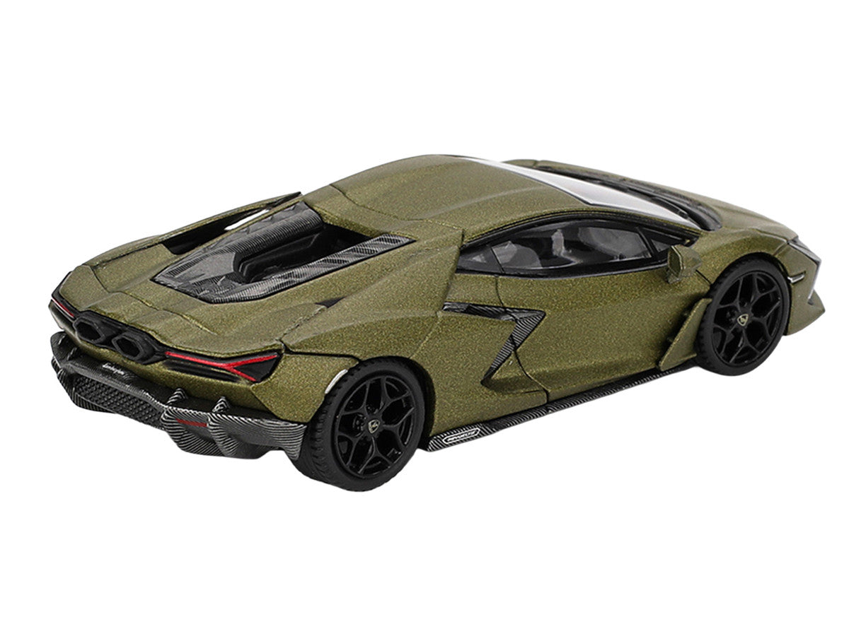 Lamborghini Revuelto Verde Gea Matte Green Metallic Limited Edition 1/64 Die Cast Model Car by Mini GT