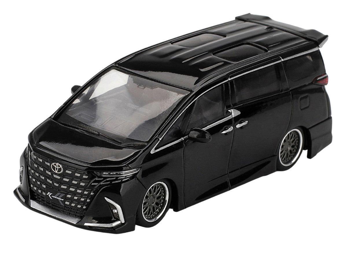 Toyota Alphard 40 KUHL Van RHD (Right Hand Drive) Black Limited Edition 1/64 Diecast Model Car by Mini GT
