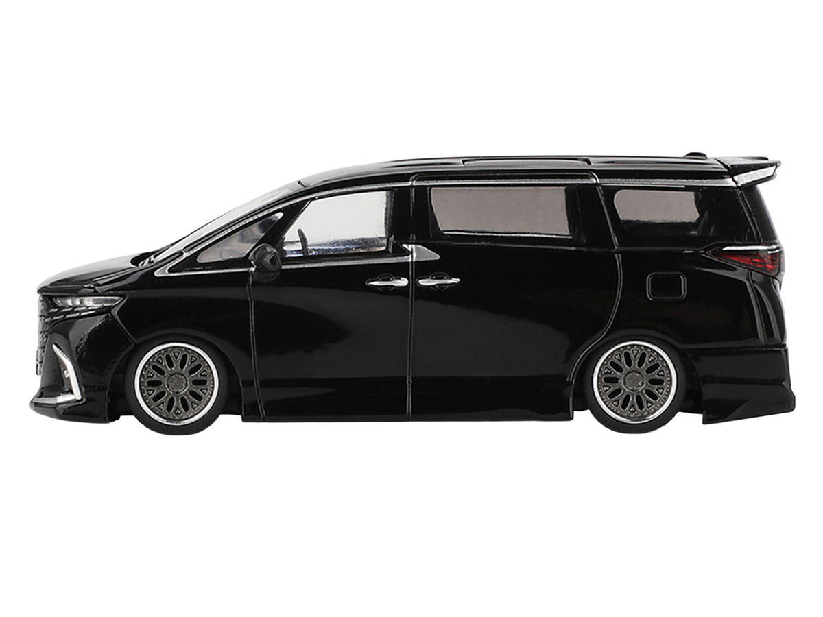 Toyota Alphard 40 KUHL Van RHD (Right Hand Drive) Black Limited Edition 1/64 Diecast Model Car by Mini GT