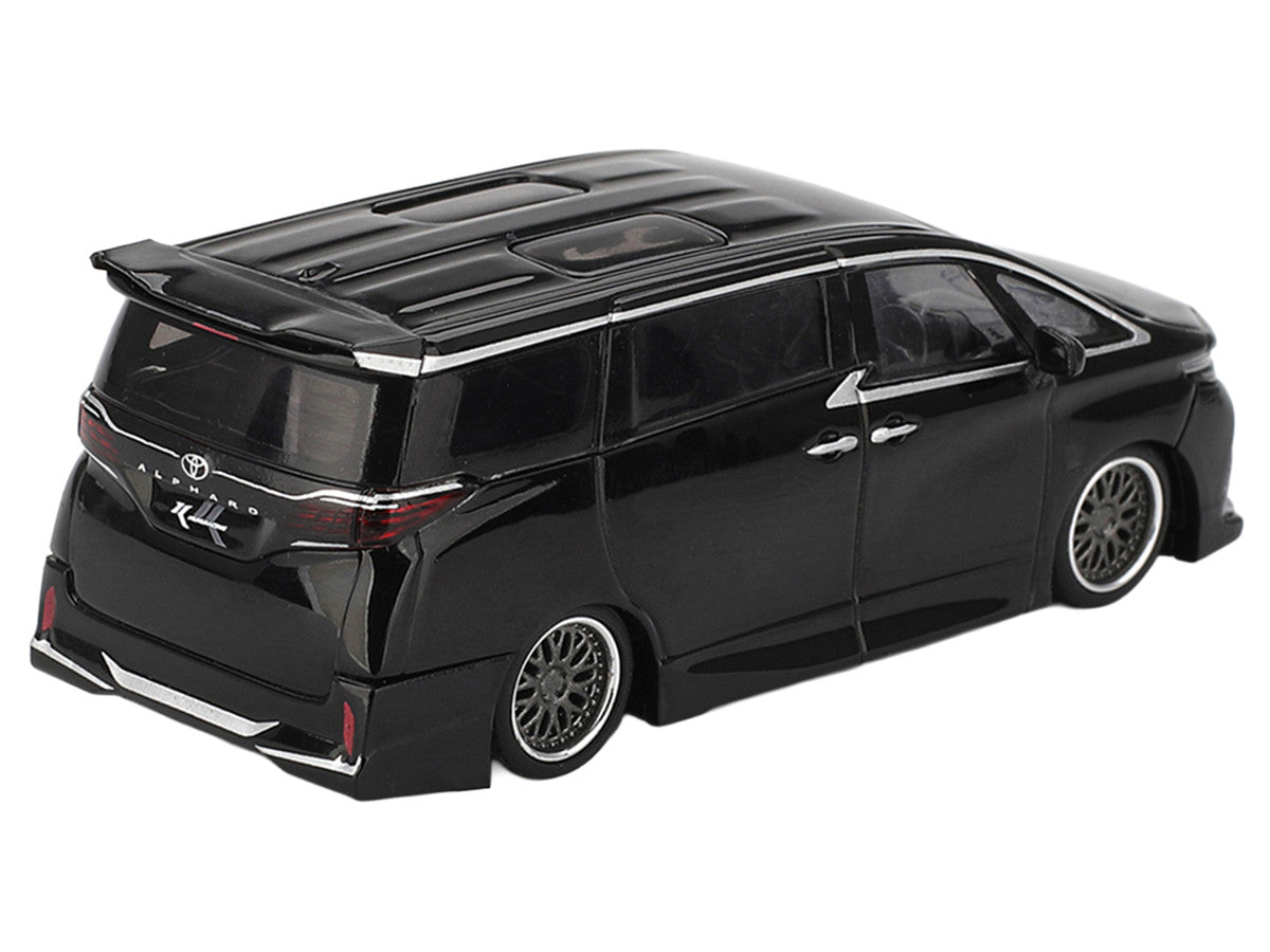 Toyota Alphard 40 KUHL Van RHD (Right Hand Drive) Black Limited Edition 1/64 Diecast Model Car by Mini GT