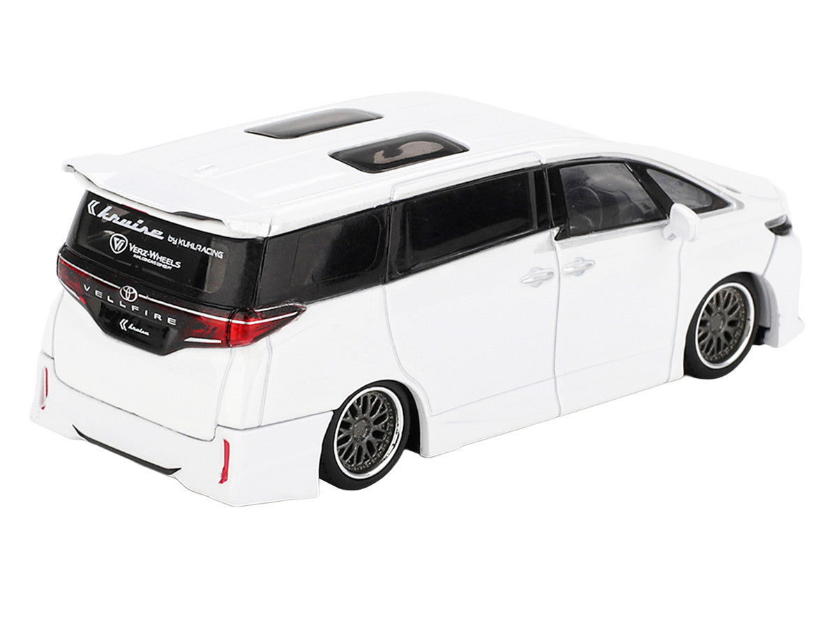 Toyota Vellfire 40 KUHL Van White Metallic Limited Edition 1/64 Die Cast Model Car by Mini GT