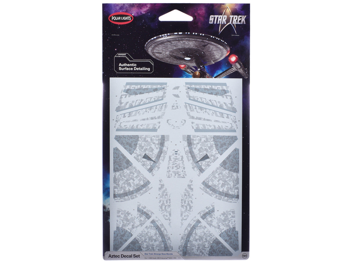 USS Enterprise NCC-1701 Aztec Decal Set "Star Trek: Strange New Worlds" (2022-Current) TV Series 1/1000 Scale by Polar Lights