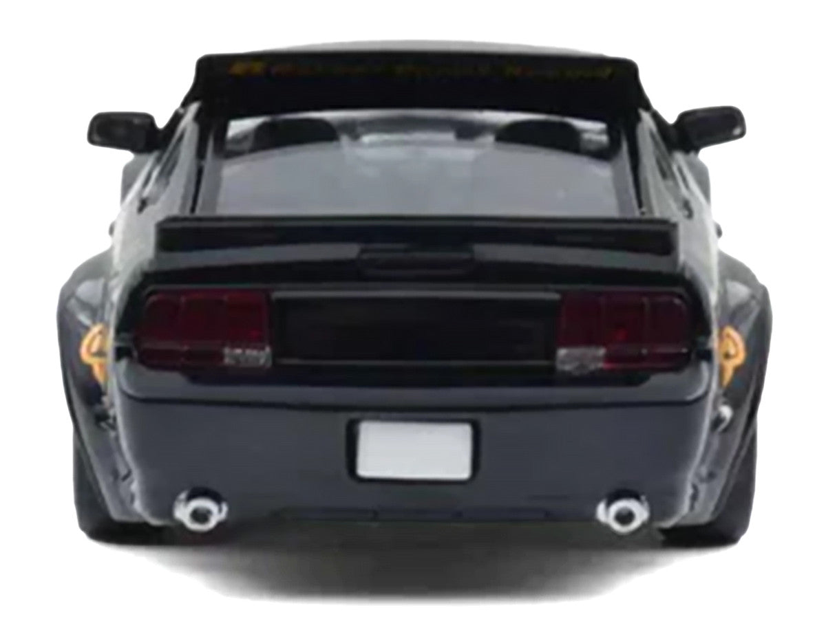 Pandem Mustang Black with Gold Graphics 1/64 Diecast Model Car by Model Model