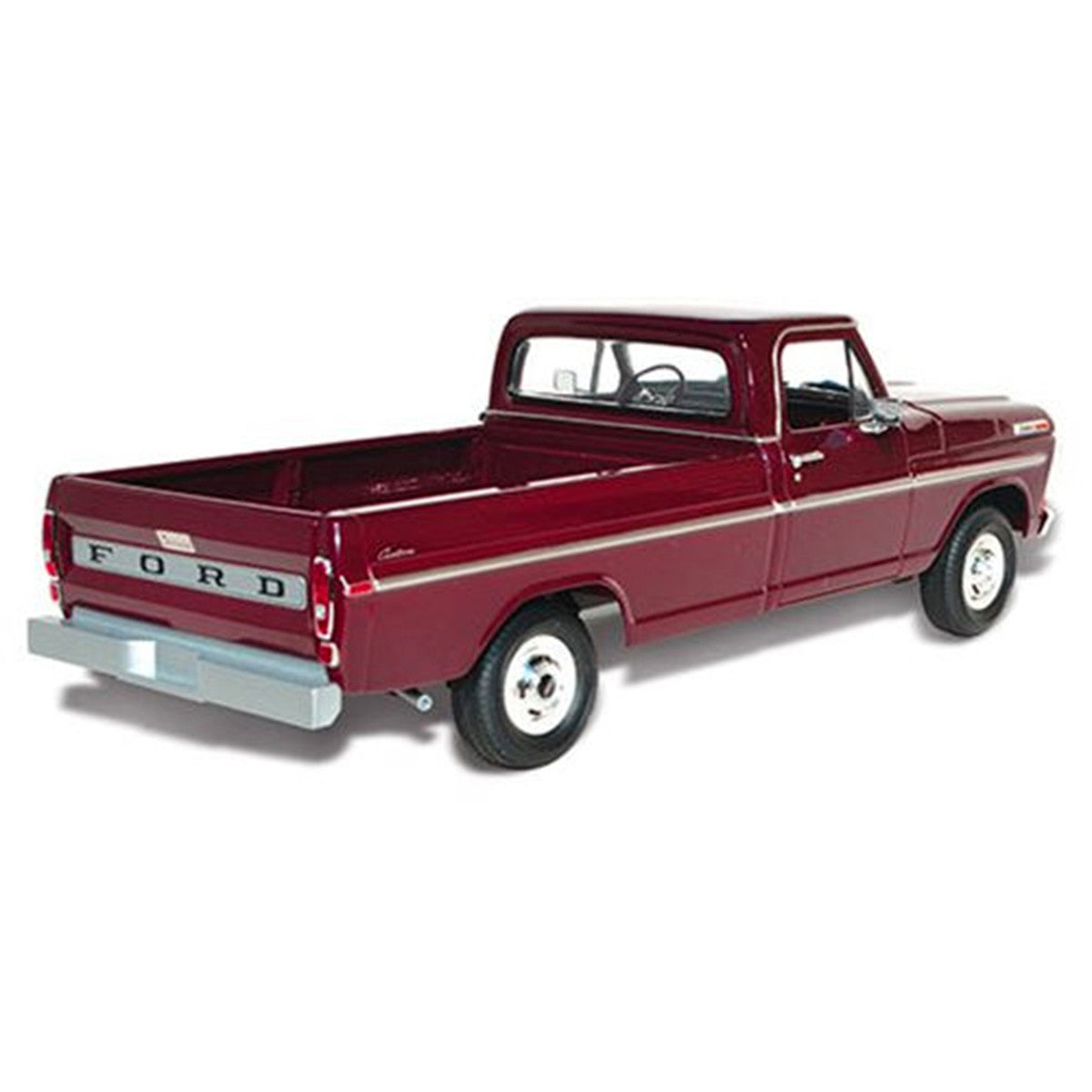 Skill 3 Model Kit 1970 Ford F-100 Custom Cab 4x4 Pickup Truck 1/25 Scale Model by Moebius