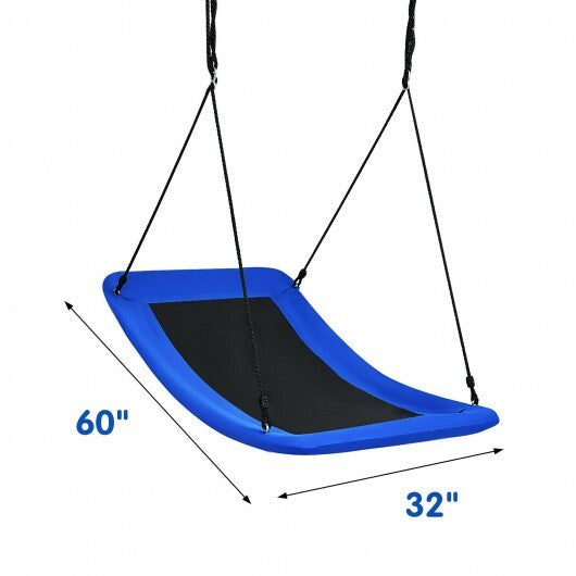 700lb Giant 60 Inch Platform Tree Swing for Kids and Adults-Blue - Color: Blue