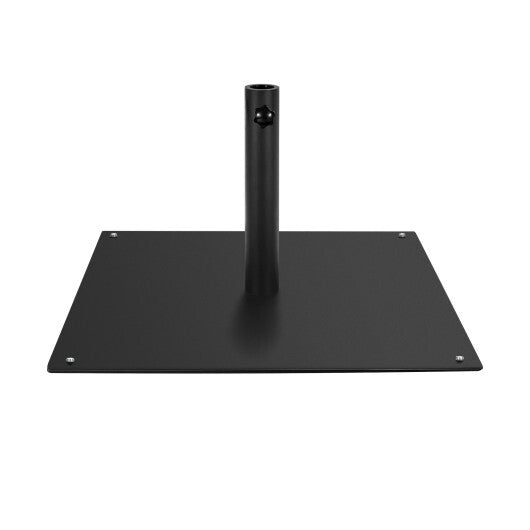 20 Inches Patio Umbrella Base with 4 Adjustable Footpads - Color: Black