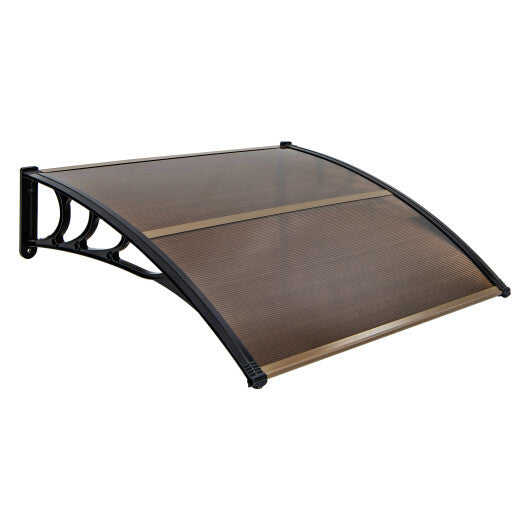 Outdoor Front Door Patio Overhang Awning for Sunlight Rain Snow Wind Protection-40 x 40 Inch