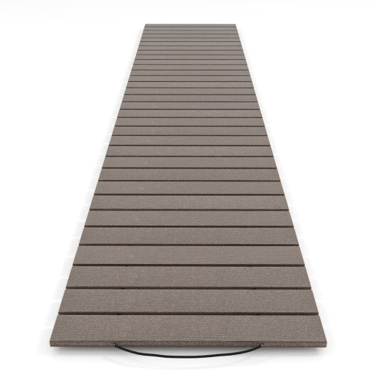 8 Ft Outdoor Garden Pathway Patio Roll Out Straight Walkways with Metal Wire Connection-S