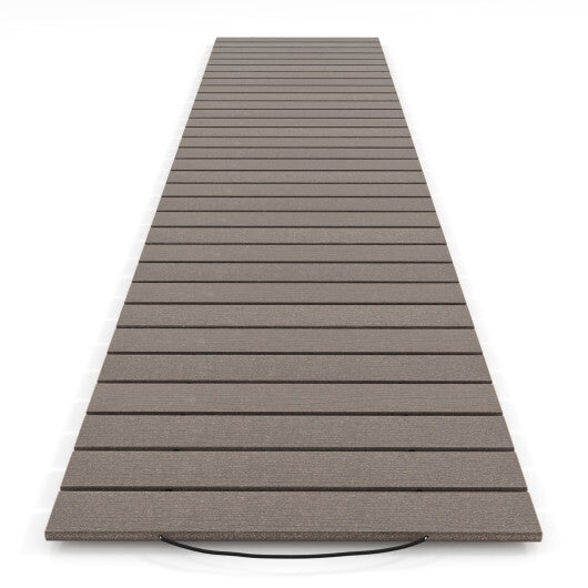 8 Ft Outdoor Garden Pathway Patio Roll Out Straight Walkways with Metal Wire Connection-S