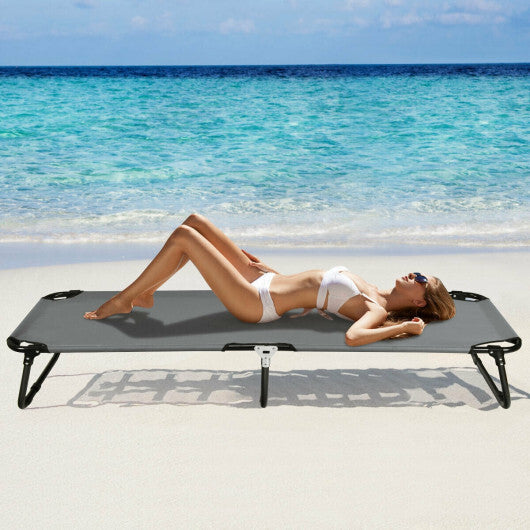 Folding Camping Bed Outdoor Portable Military Cot Sleeping Hiking