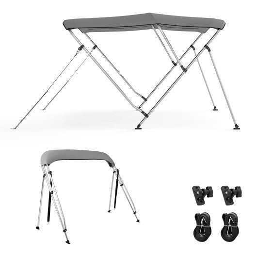 3-Bow/4-Bow Boat Bimini Top Sun Shade Boat Canopy with Storage Boot-4-Bow