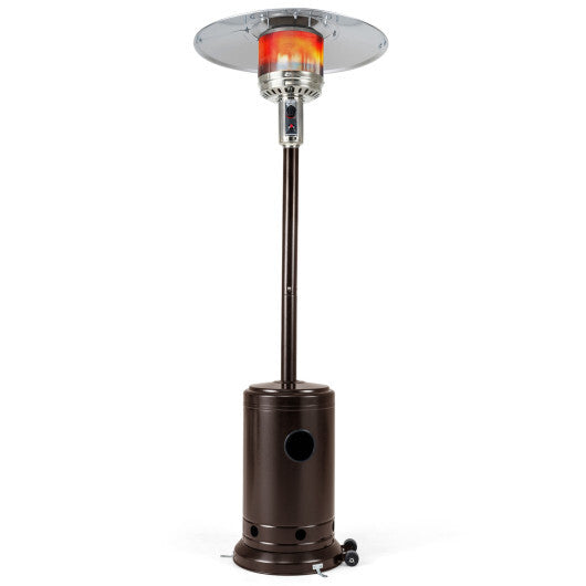 50 000 BTU Patio Propane Gas Heater with Stainless Steel Burner-Bronze