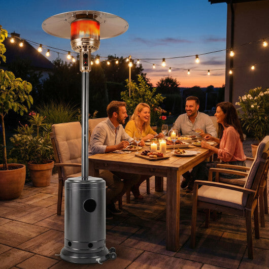 50 000 BTU Patio Propane Gas Heater with Stainless Steel Burner-Bronze