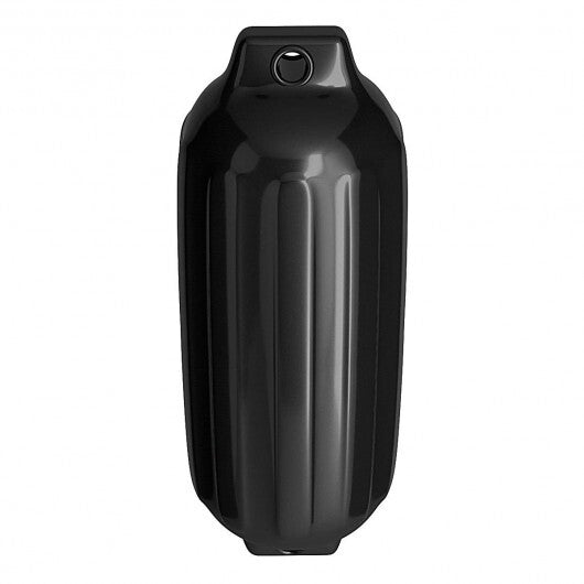 4 Ribbed Marine 8.5" x 27"  Boat Fender Vinyl Bumper-Black - Color: Black