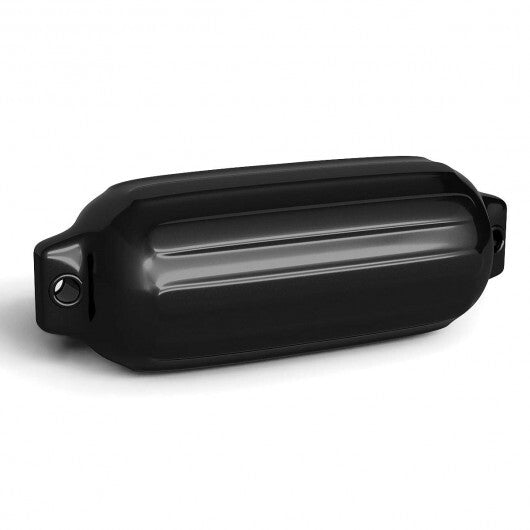4 Ribbed Marine 8.5" x 27"  Boat Fender Vinyl Bumper-Black - Color: Black