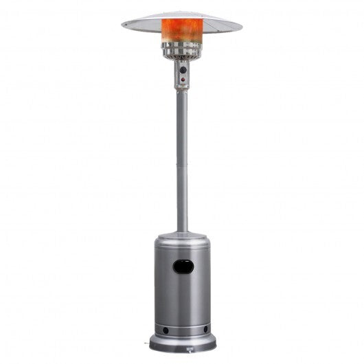 Garden Propane Standing LP Gas Steel Accessories Heater-Silver
