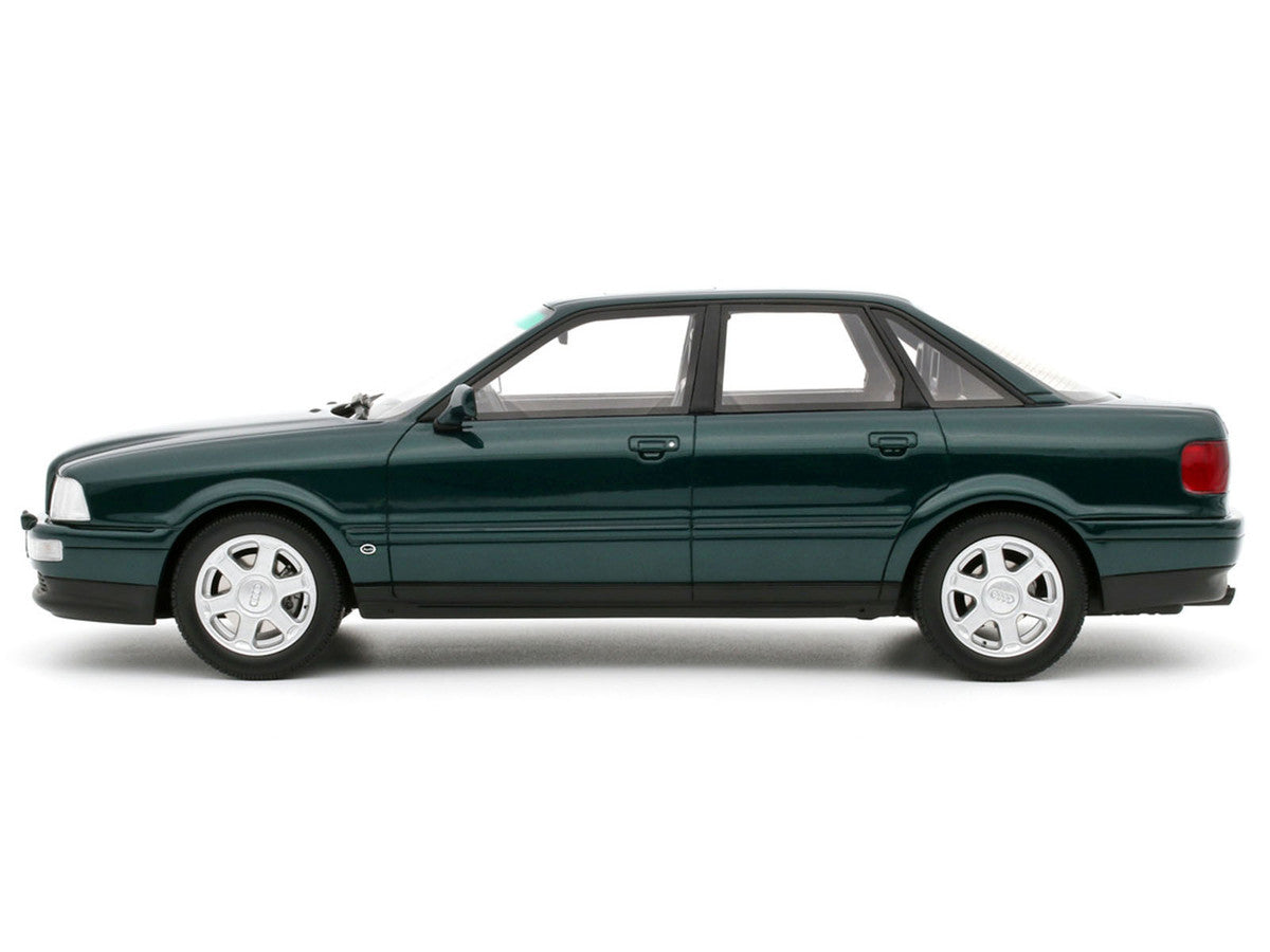 1993 Audi S2 Sedan Emerald Green Metallic Limited Edition to 2000 pieces Worldwide 1/18 Model Car by Otto Mobile