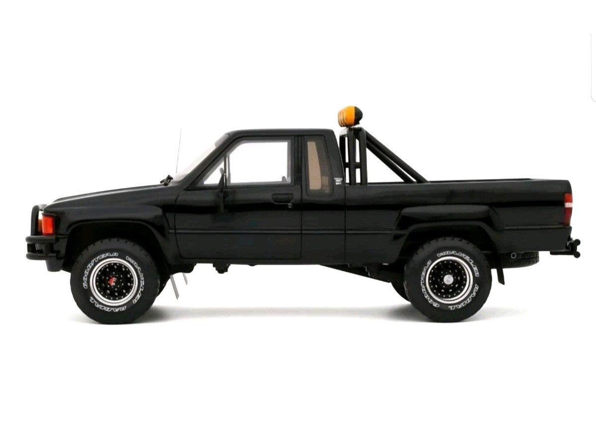 1985 Toyota Hilux SR5 Pickup Truck Black Limited Edition to 2500 pieces Worldwide 1/18 Model Car by Otto Mobile