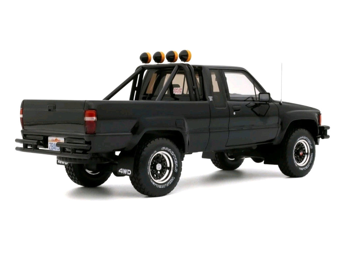 1985 Toyota Hilux SR5 Pickup Truck Black Limited Edition to 2500 pieces Worldwide 1/18 Model Car by Otto Mobile