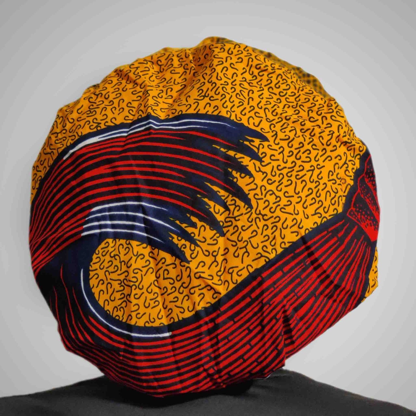 Kente Bonnets & Face Mask (Yellow /Red)