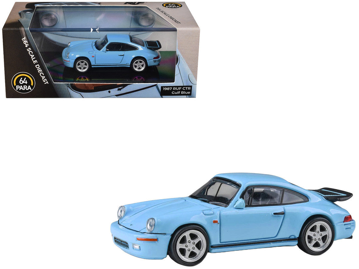 1987 RUF CTR Gulf Blue 1/64 Diecast Model Car by Paragon Models