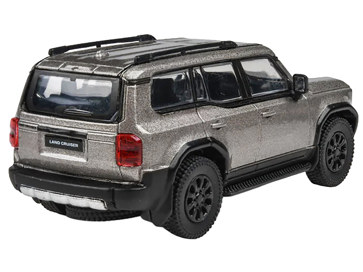 2024 Toyota Land Cruiser 250 Prado Meteor Shower Silver Metallic 1/64 Diecast Model Car by Paragon Models