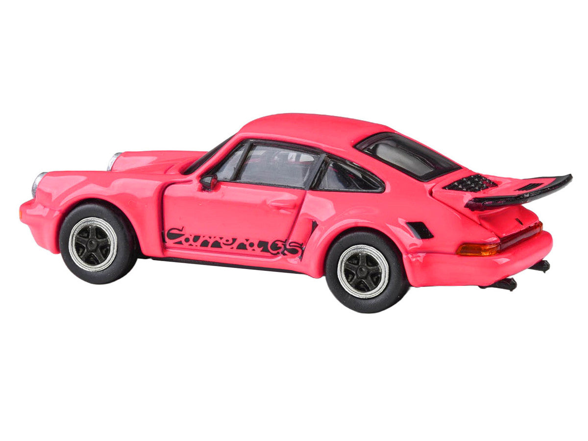 1974 Porsche 911 Carrera RSR 3.0 Fuchsia with Black Stripes 1/64 Diecast Model Car by Paragon Models